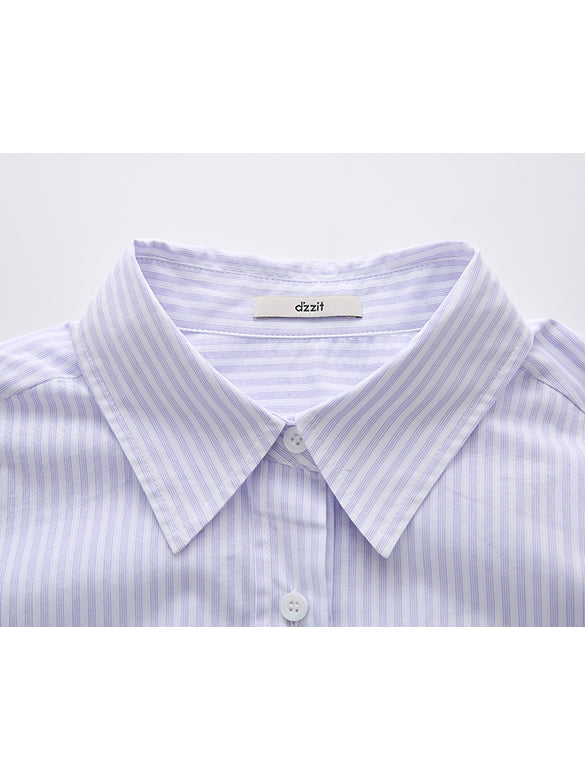 Ribbon Tuck Stripe Shirt