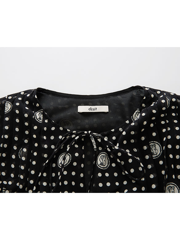 Printed Chiffon Dress