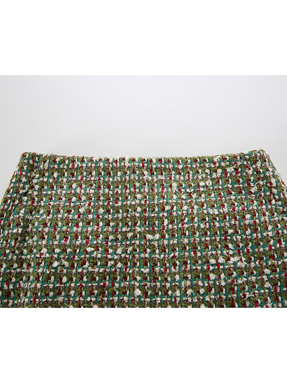 Mix Tweed Skirt