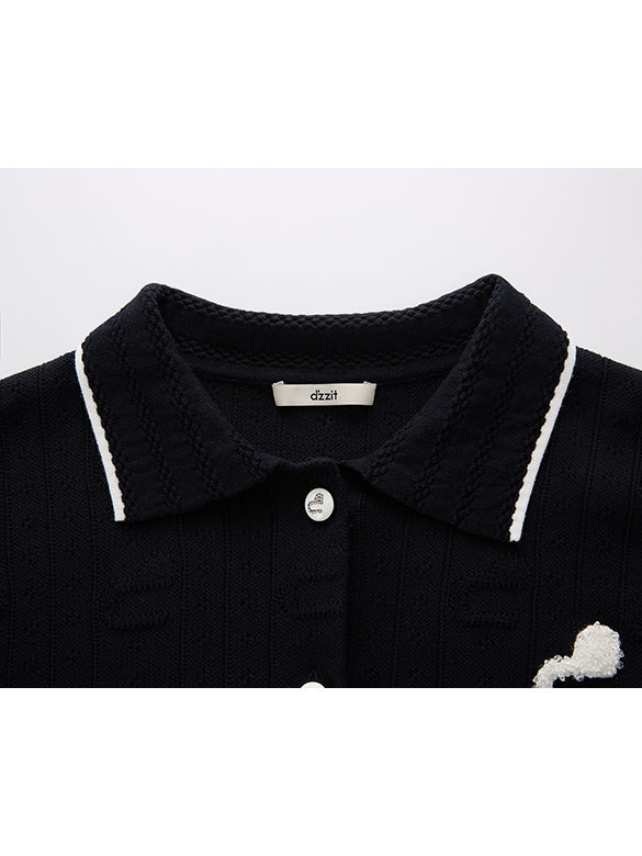 Bi-color Line Polo-Knit