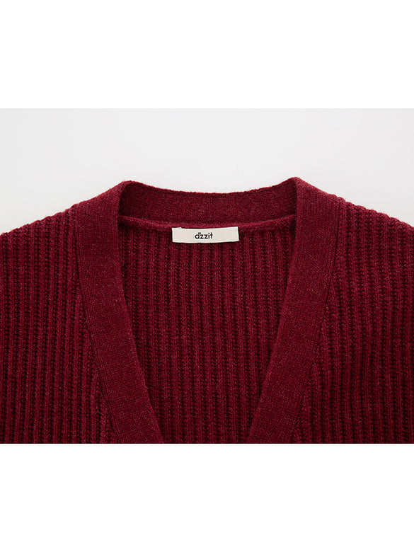 Various Button Knit Vest