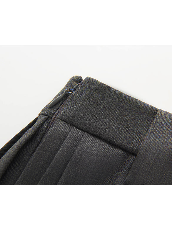 Random Pitch Pleats Pants