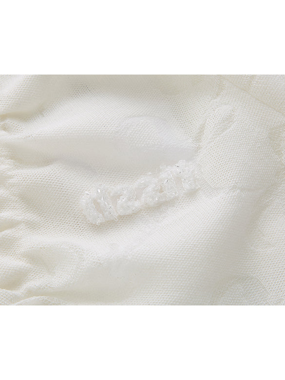 Ribbon Sheer Knit Cardigan