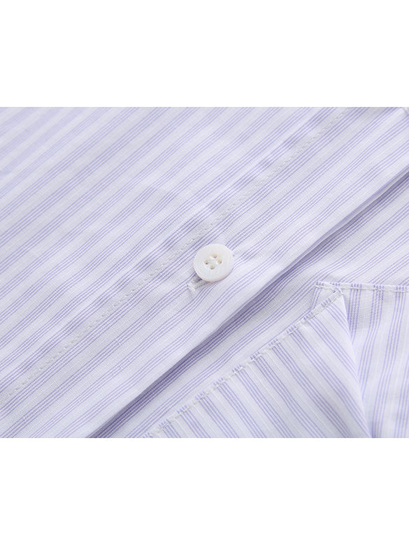 Ribbon Tuck Stripe Shirt
