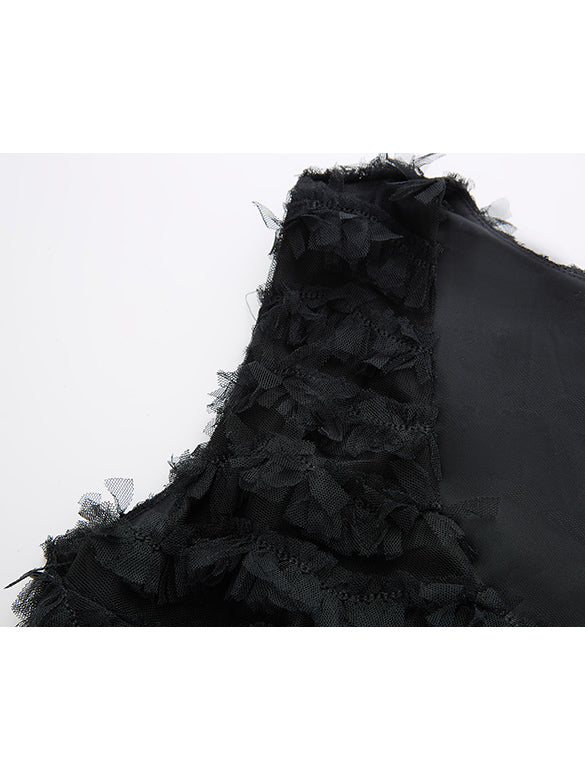 Tulle Combination Sleeveless Dress