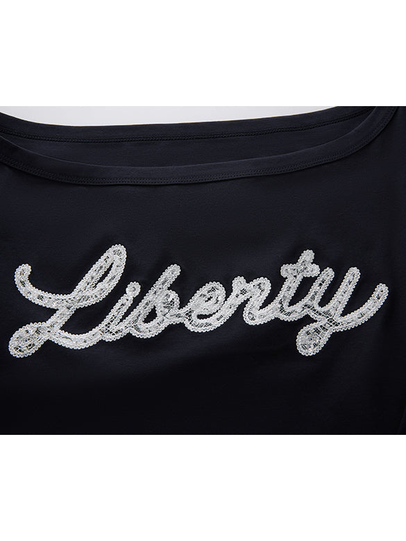 Side Gather One-Shoulder T-shirt