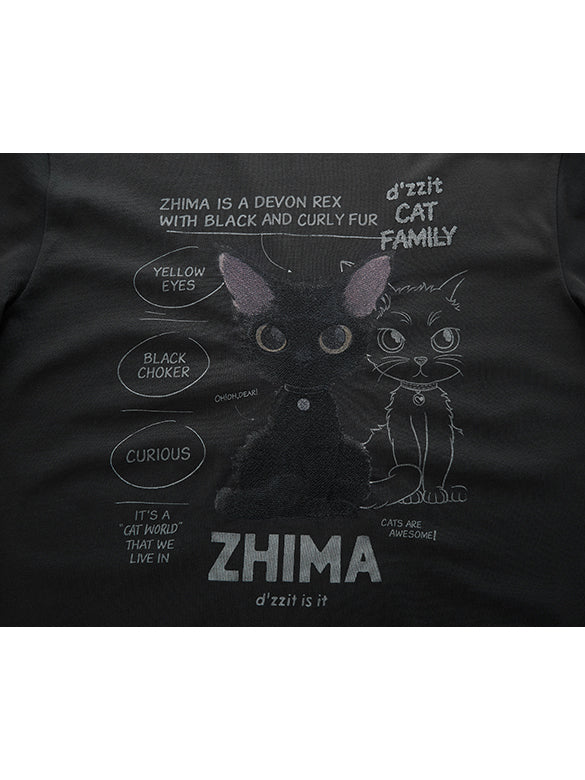 Cat Embroidery T-shirt