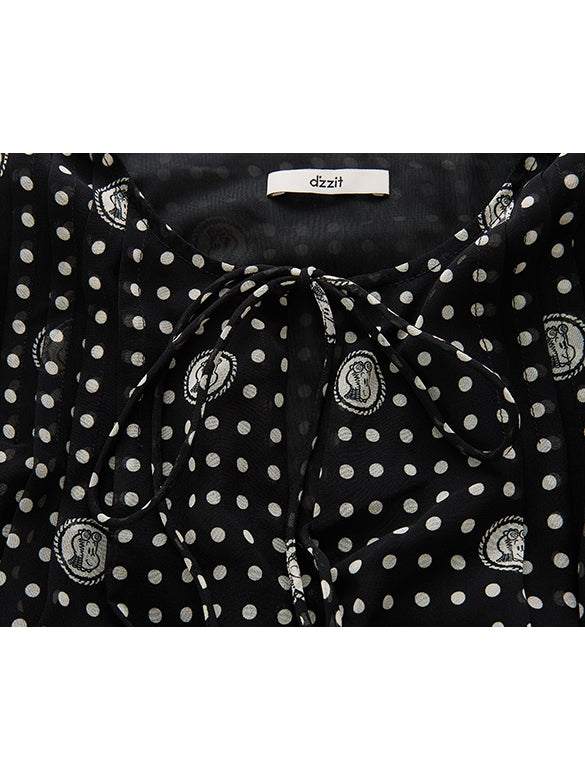 Printed Chiffon Dress