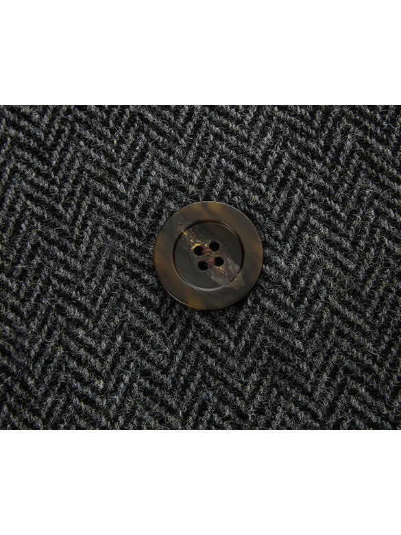 Brooch Herringbone Double Coat