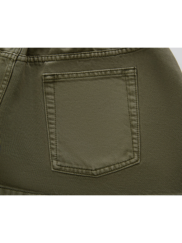 Micro Short Length Denim Skirt