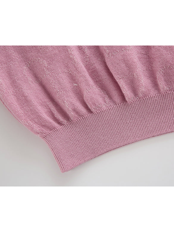 Animal Embroidery Knit Top