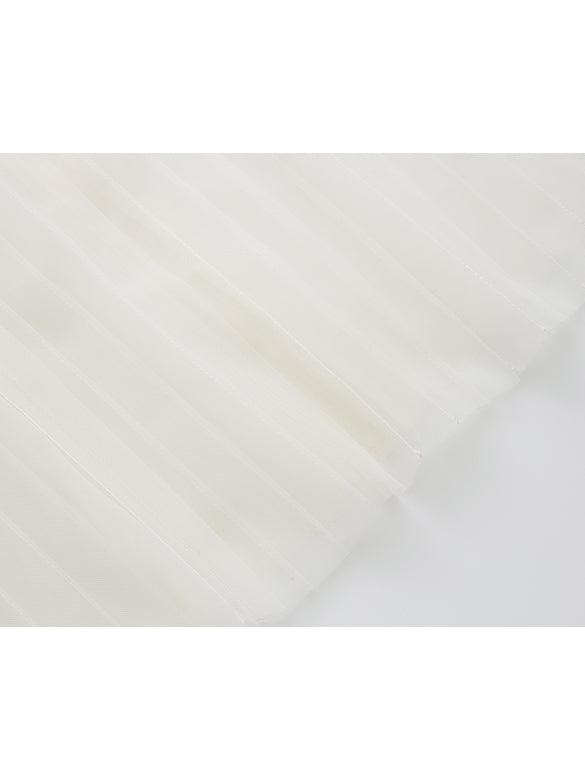 Ribbon Tuck Sheer Dress