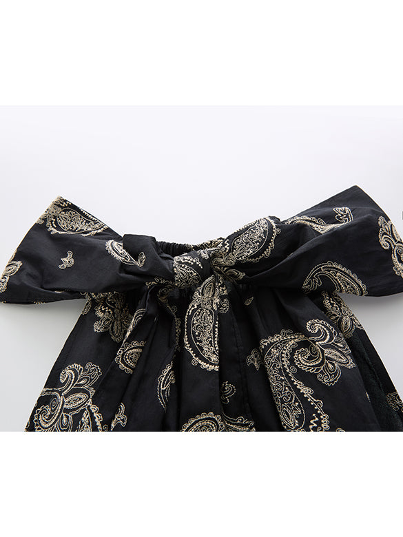 Paisley Pattern Holter-neck Top