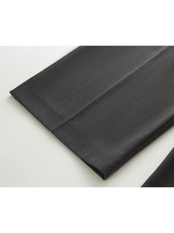 Waist Bi-color Tuck Pants