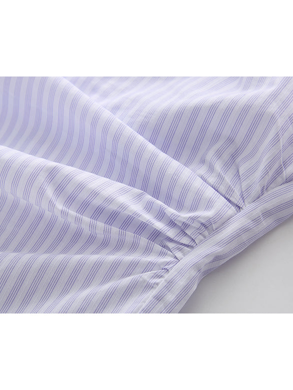 Ribbon Tuck Stripe Shirt