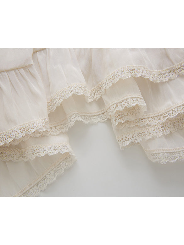 Satin Drape Asymmetry Skirt