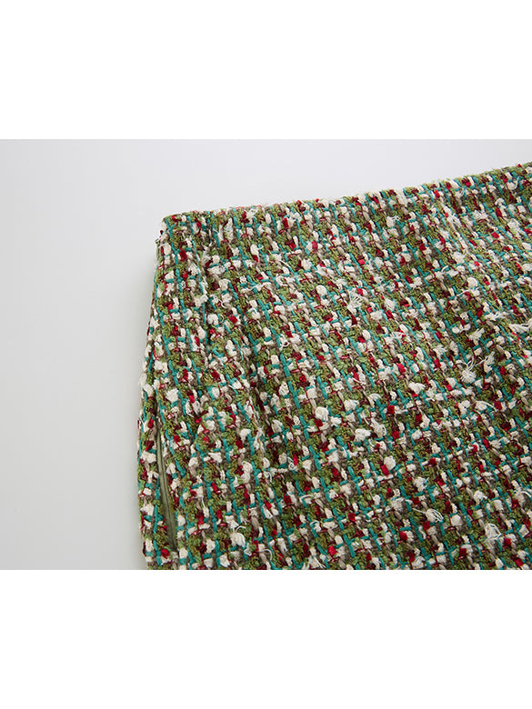 Mix Tweed Skirt