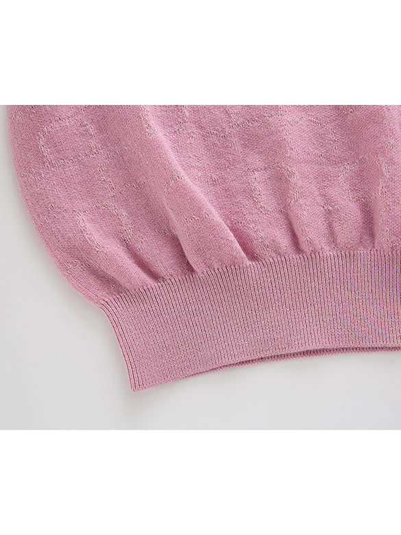 Animal Embroidery Polo Knit