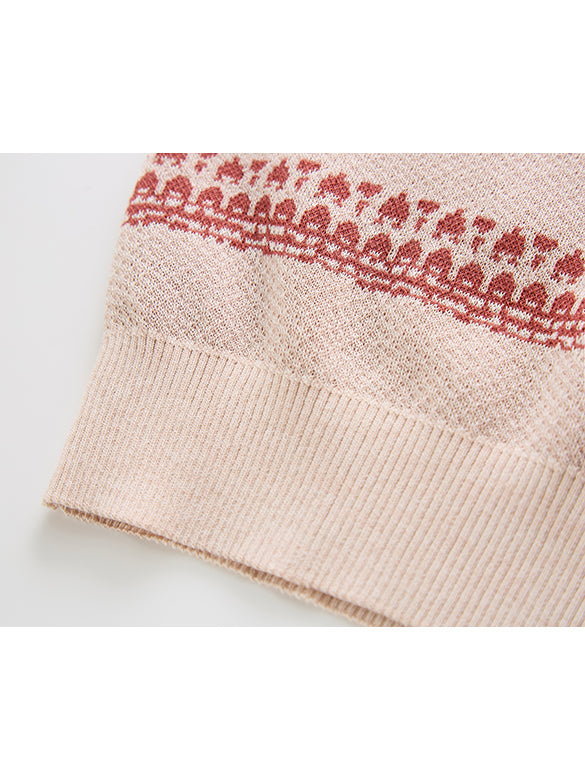 Sequins & Embroidery Sleeveless Knit Top