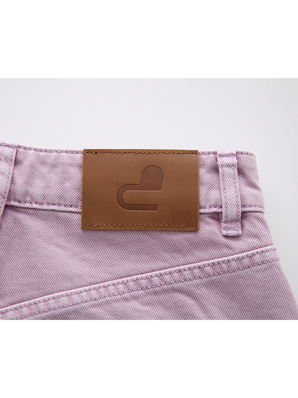 Purple Denim Pants