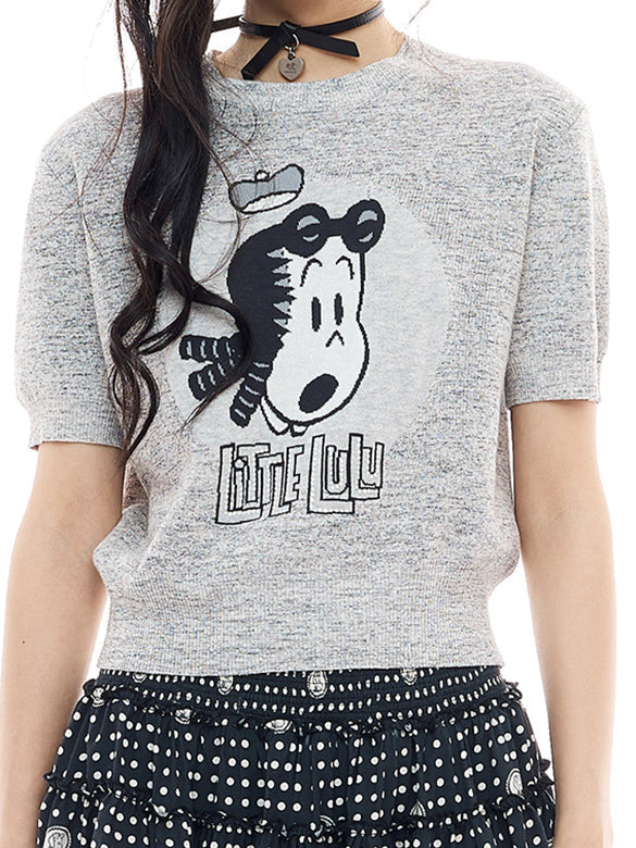 Beads Design Knit Top