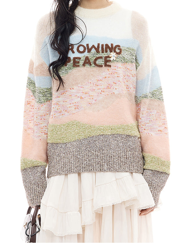 Landscape Knit Top