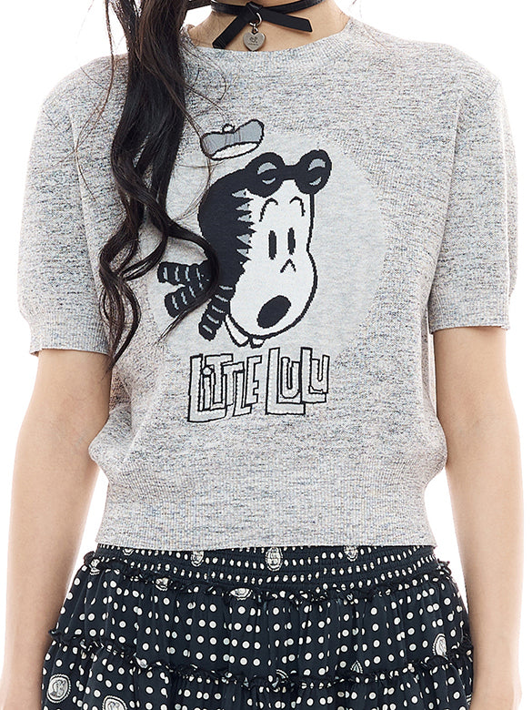 Beads Design Knit Top