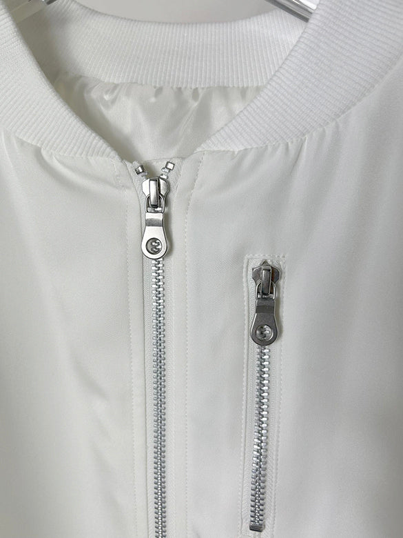 Tulle Combination Gather Sleeves Blouson