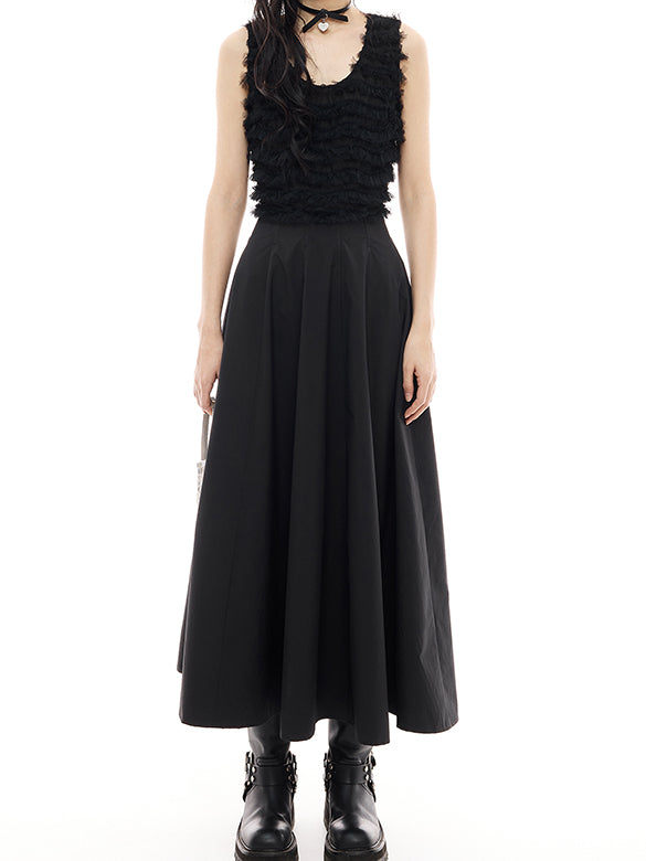 Tulle Combination Sleeveless Dress