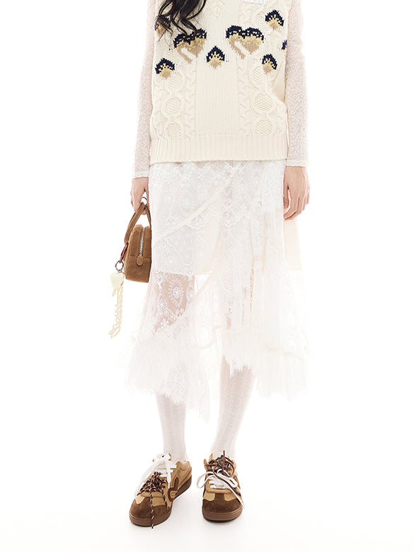 Lace Drape Skirt