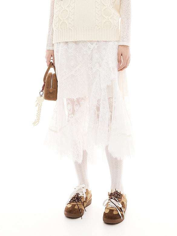 Lace Drape Skirt