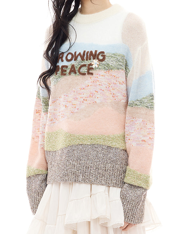 Landscape Knit Top