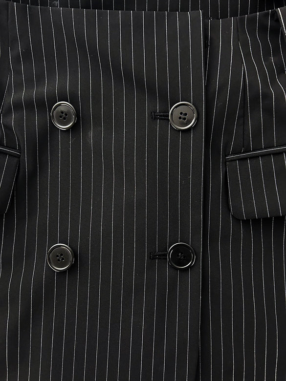 Pin-stripe Short Jacket Dress