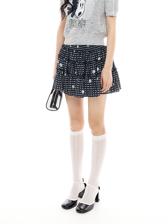 Printed Chiffon Skirt