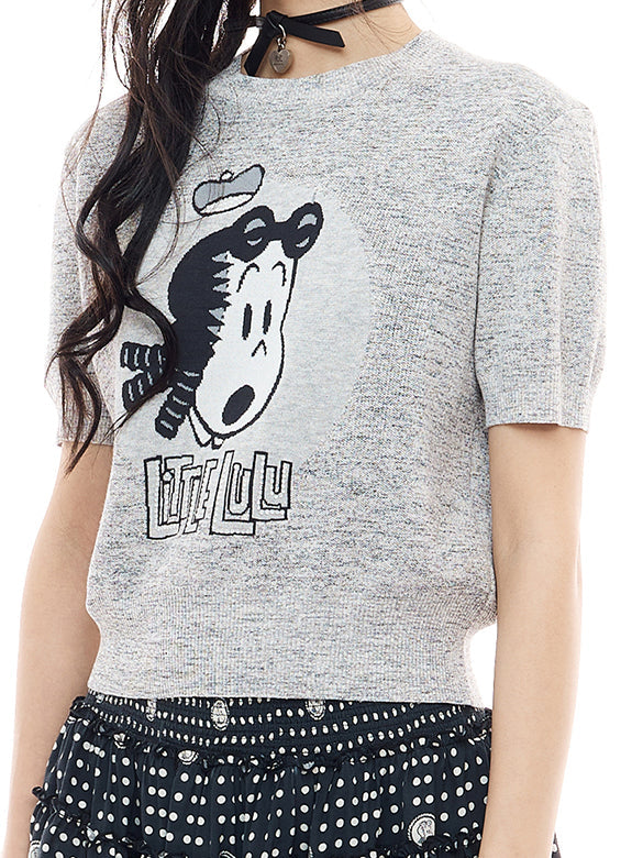 Beads Design Knit Top