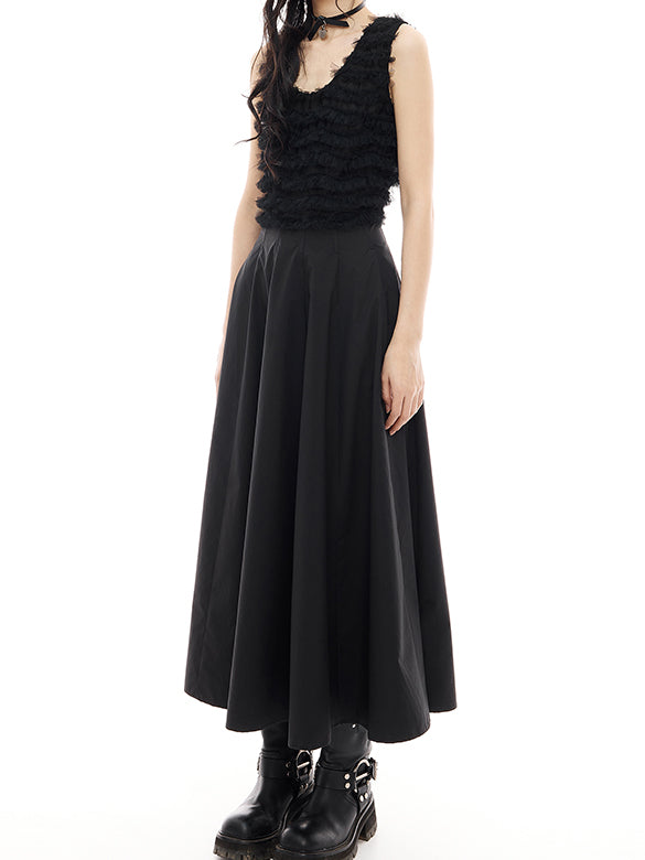 Tulle Combination Sleeveless Dress