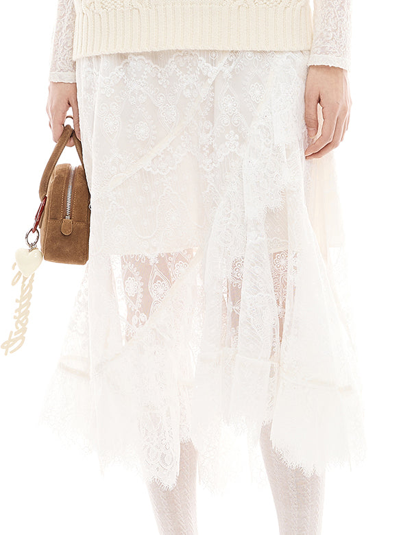 Lace Drape Skirt