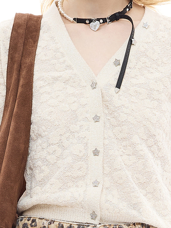 Leopard Knit Cardigan
