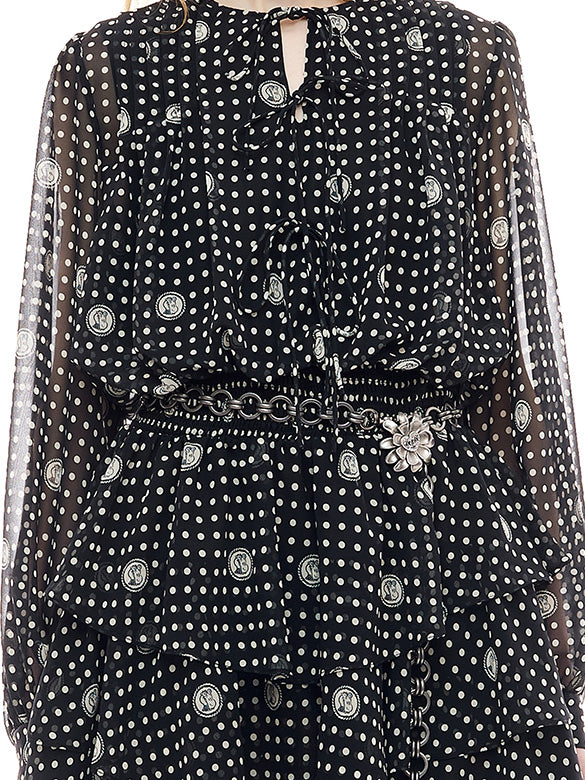 Printed Chiffon Dress