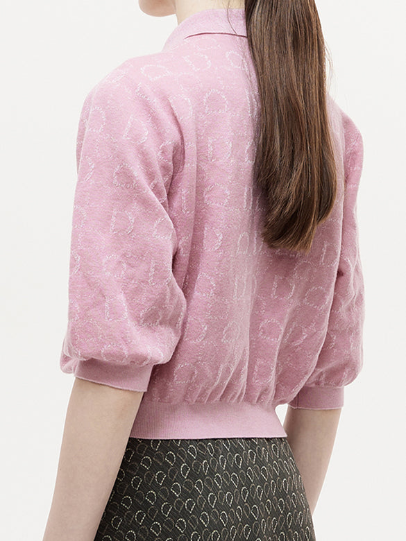 Animal Embroidery Polo Knit