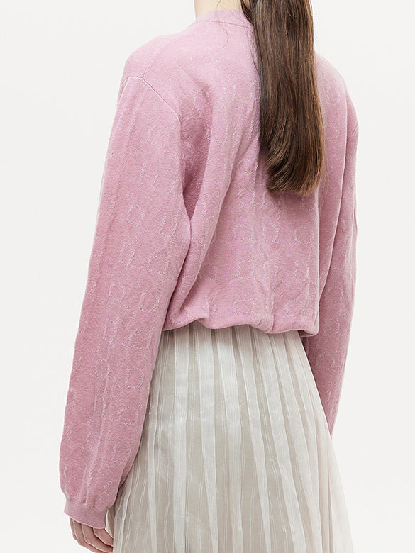 Animal Embroidery Knit Top