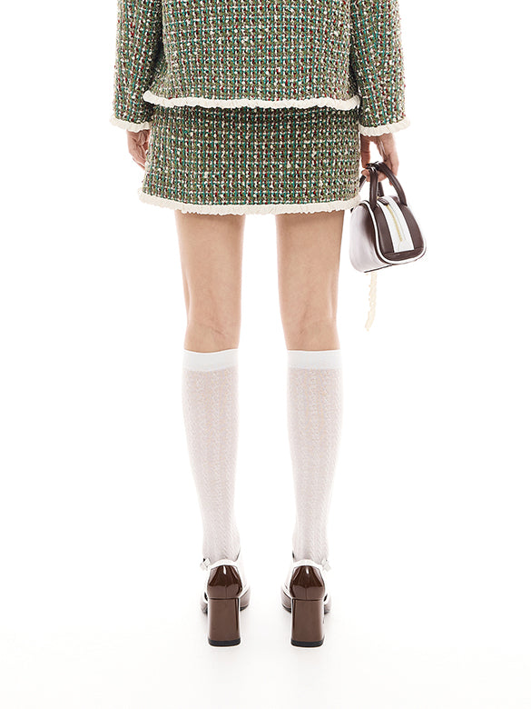 Mix Tweed Skirt