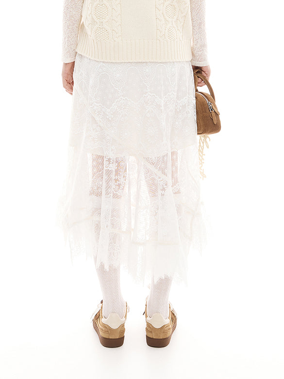 Lace Drape Skirt