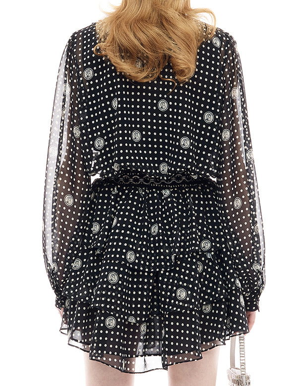 Printed Chiffon Dress