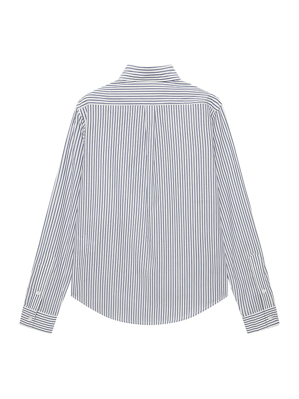 Printed Beads Stripe Shirt