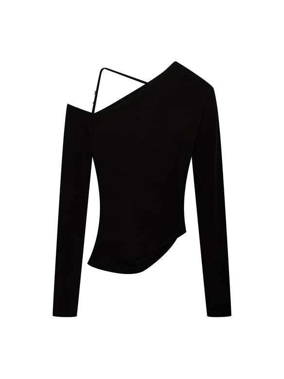 One-shoulder Design Top