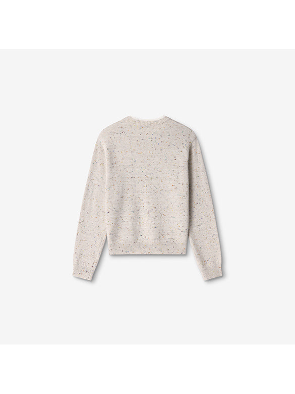 Double Collar Mix Knit Top