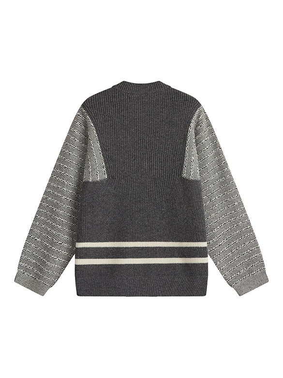 Pattern Zipper Knit