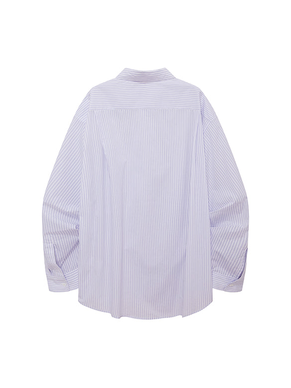 Ribbon Tuck Stripe Shirt