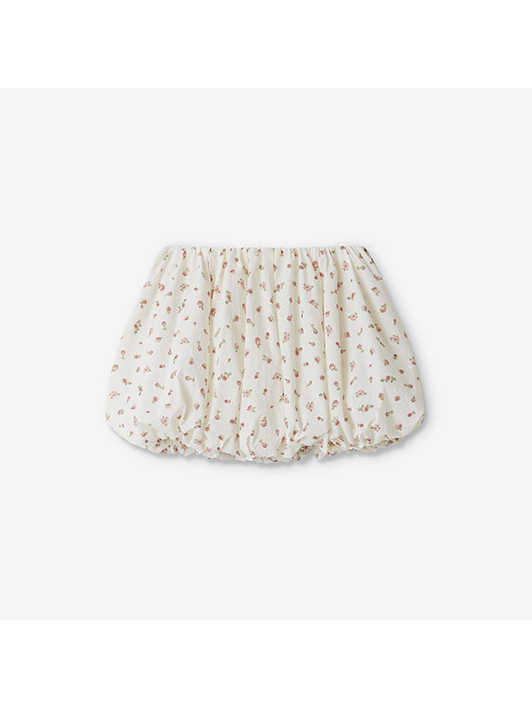 Flower Printed Balloon Skirt